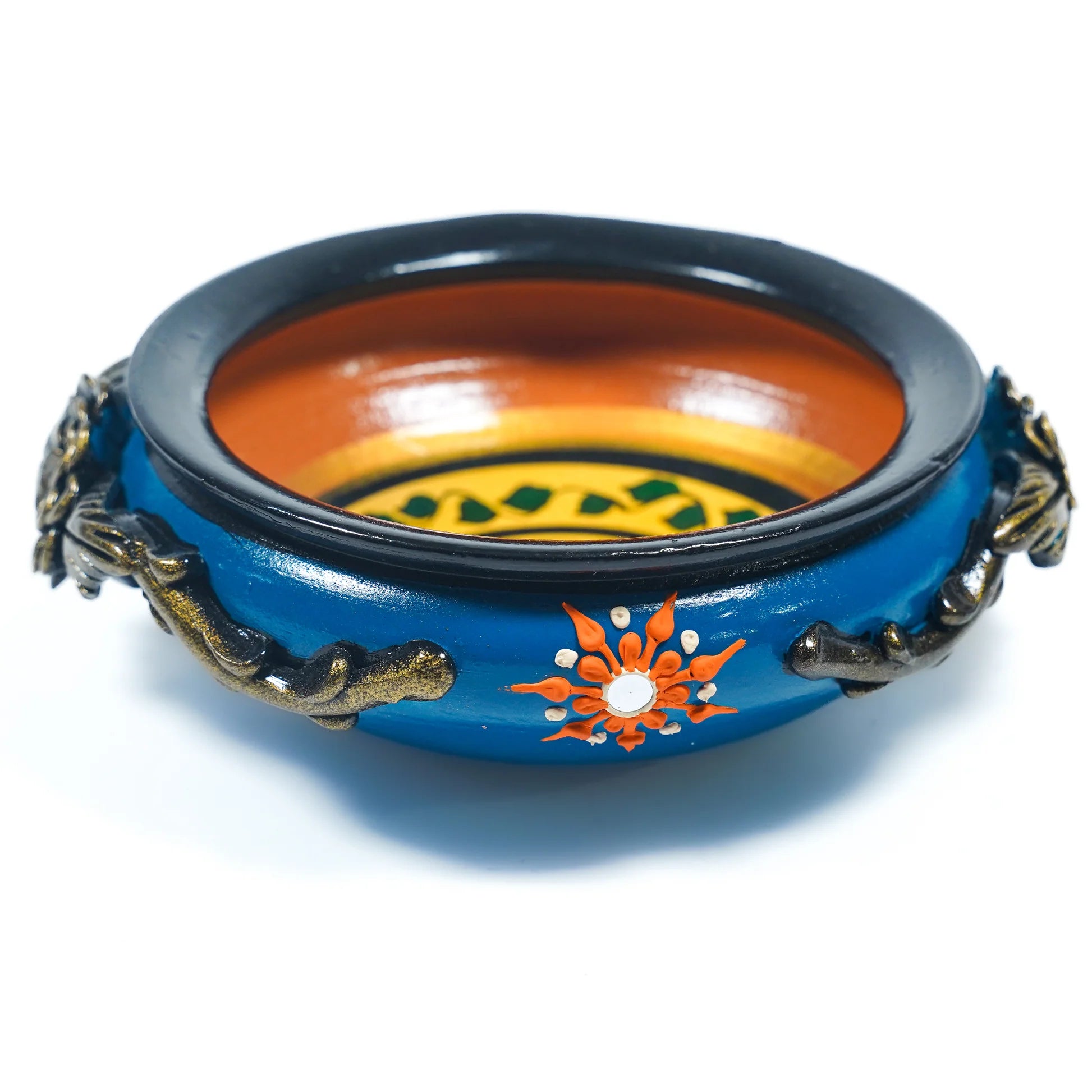 Premium Traditional Hand-Painted Embossed Urli