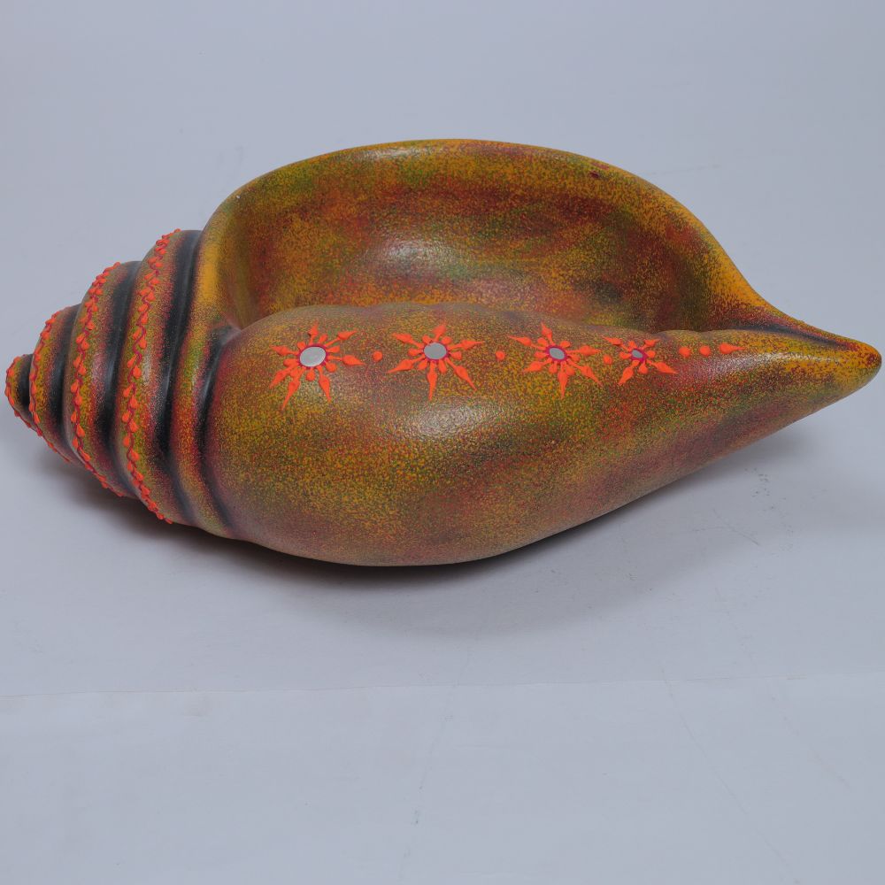 Handcrafted Terracotta Sangu Urli with Rustic Textured Finish