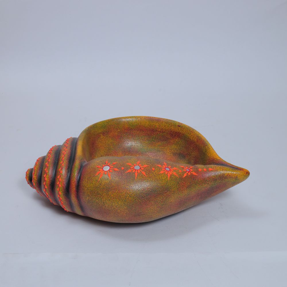 Handcrafted Terracotta Sangu Urli with Rustic Textured Finish